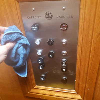 Elevator cleaning