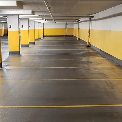 Garage floor cleaning